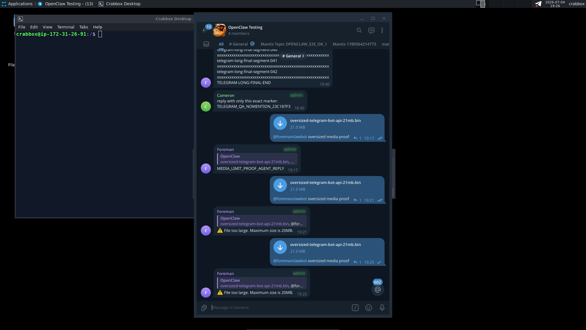 Candidate native Telegram Desktop screenshot