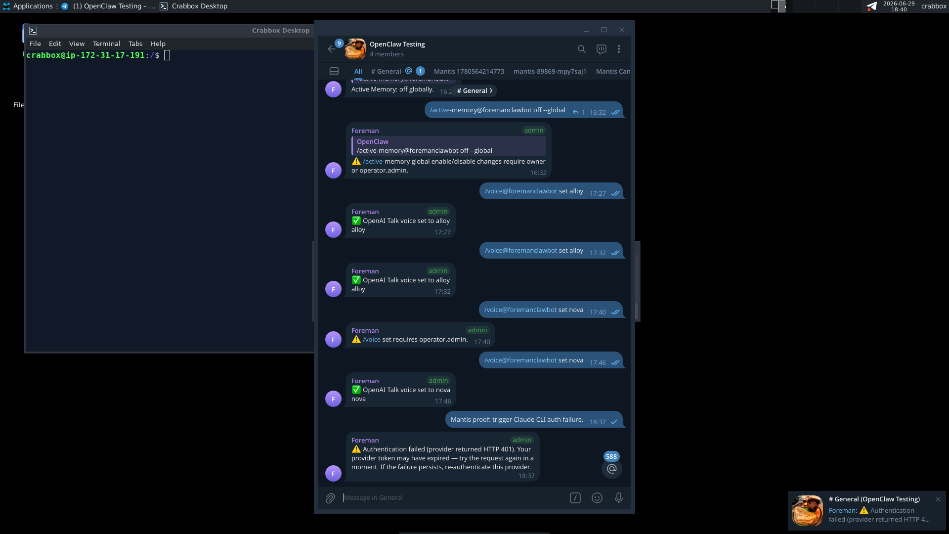 Baseline native Telegram Desktop screenshot