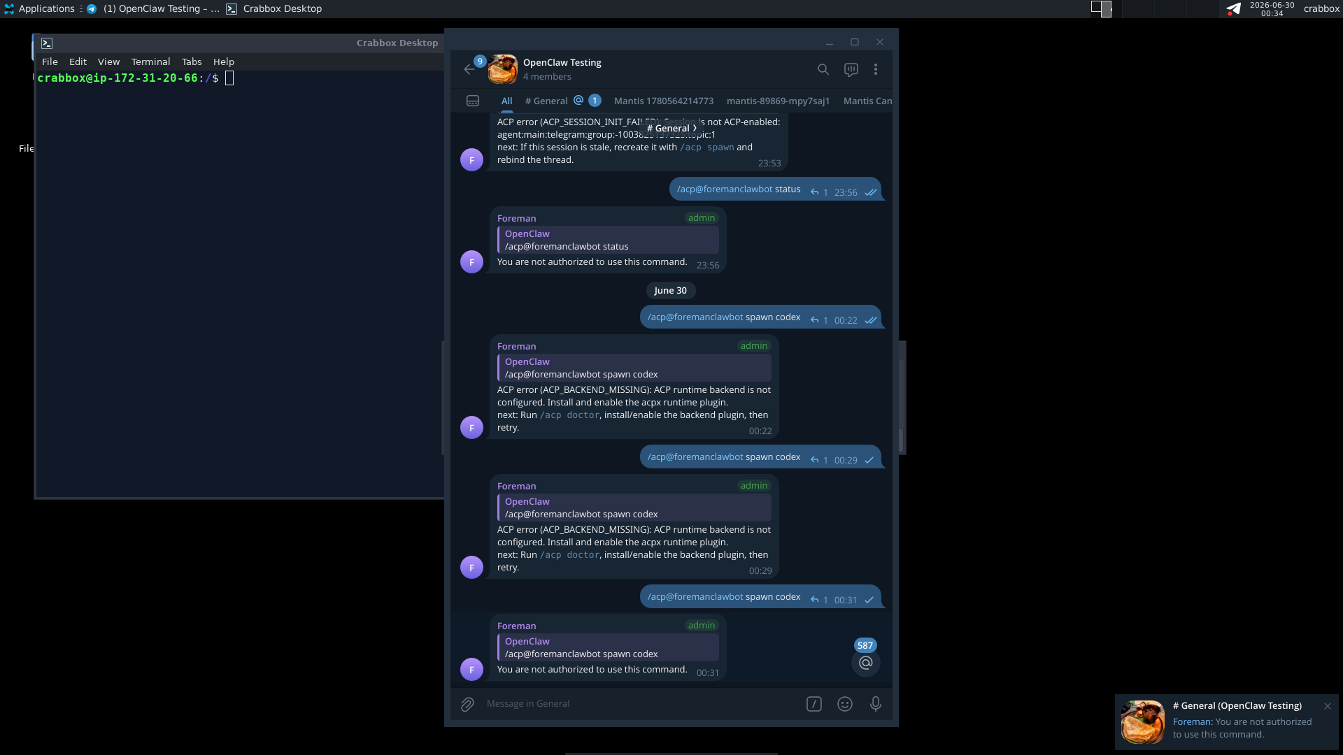 Candidate native Telegram Desktop screenshot