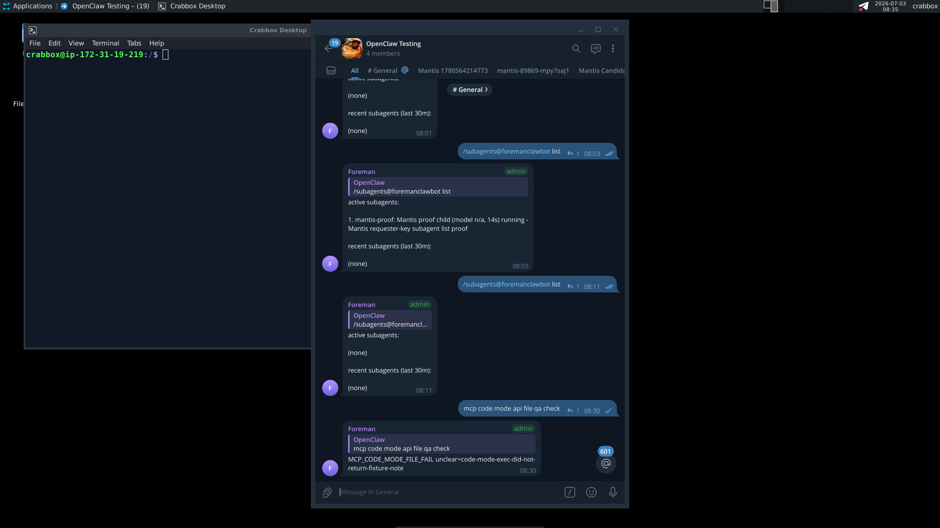 Baseline native Telegram Desktop screenshot